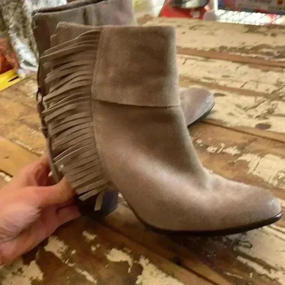 ASH taupe suede heeled boots size 39 - Picture 9 of 10